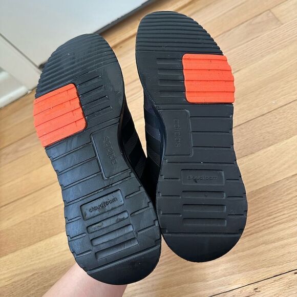 ADIDAS RACER TR21 running shoes athletic sneakers black orange size 6 - Picture 9 of 9